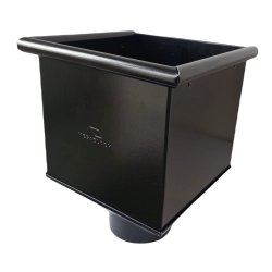 Kosz zlewowy, kosz spustowy do rury spustowej - CZARNY Ral 9005